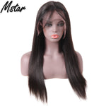 13x4 Straight Lace Front Wig Pre Plucked Lace Front Human Hair Wigs For Black Women Remy 150% Mstar Brazilian Straight Hair Wig