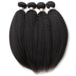 Brazilian  Kinky Straight  Hair Weave Bundle