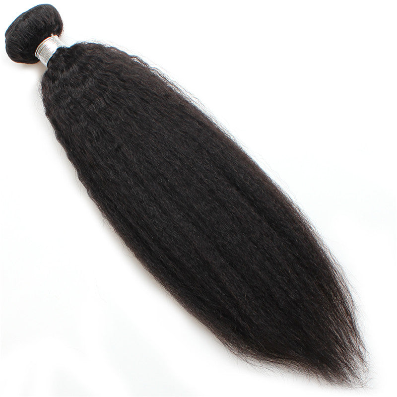 Brazilian  Kinky Straight  Hair Weave Bundle