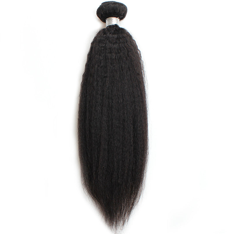 Brazilian  Kinky Straight  Hair Weave Bundle