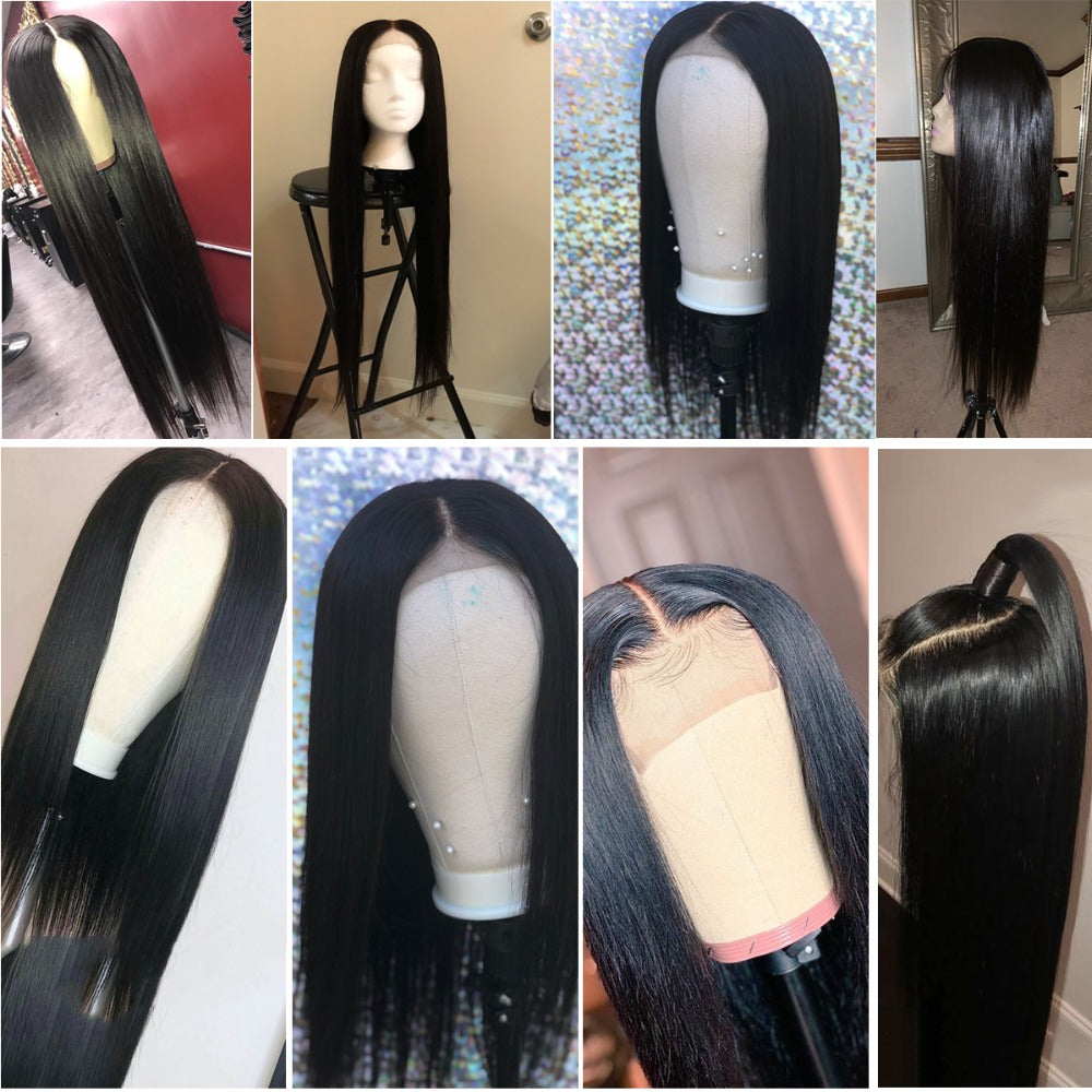 4x4 Straight Lace Closure Wigs