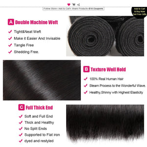 Straight Hair 3 Bundles