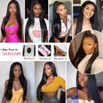 4x4 Straight Lace Closure Wigs