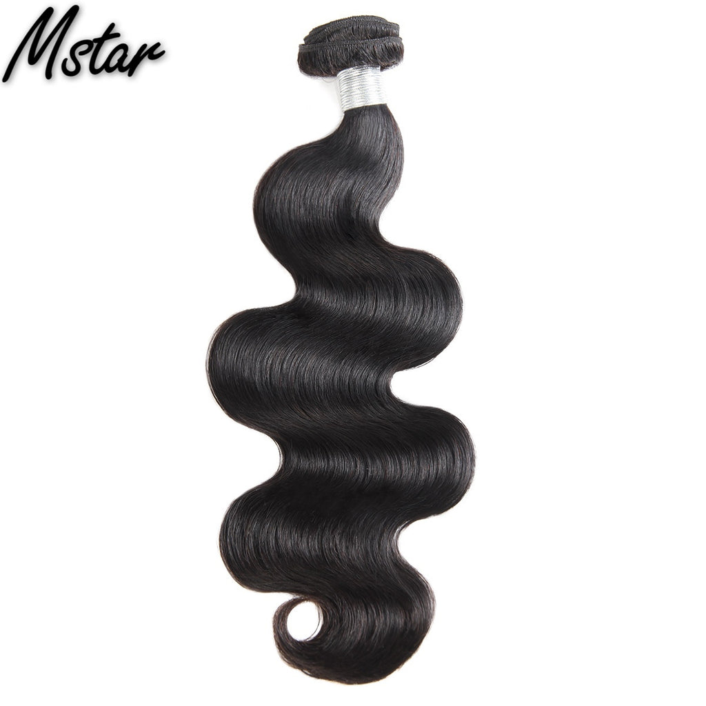Mstar Hair Brazilian Body Wave Hair Bundles 100% Human Hair Bundles 1/3/4 Brazilian Hair Weave Bundles Free Shipping Non Remy