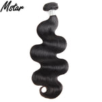 Mstar Indian Hair Body Wave Human Hair Bundles 1 Piece Non Remy Hair Extensions Weave 8-28inch Natural Color Hair Weave Bundles
