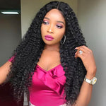 Mstar Hair Kinky Curly Hair Bundles with Closure Mongolian Curly Weave Human Hair Bundles with Closure 3 Bundles with Closure