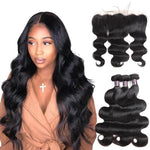 Mstar Body Wave Bundles With Frontal Human Hair Bundles With Closure Frontal Malaysian Hair Bundles With Closure Non Remy Hair