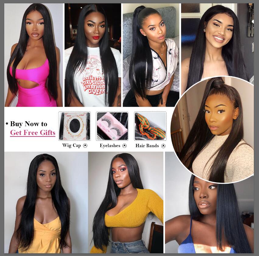 13x4 Lace Front Human Hair Wigs For Black Women Full Long Straight Lace Front Wig Mstar Remy Brazilian Straight Human Hair Wigs