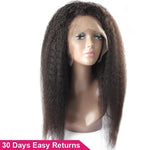 Mstar Kinky Straight Wig 13X4 Lace Front Human Hair Wigs For Black Women Brazilian Remy Coarse Yaki Lace Front Wig Pre Plucked