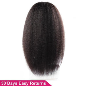 Mstar Kinky Straight Wig 13X4 Lace Front Human Hair Wigs For Black Women Brazilian Remy Coarse Yaki Lace Front Wig Pre Plucked