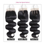 Mstar Body Wave Bundles With Closure 100% Remy Human Hair Bundles With Closure 3 Bundles Malaysian Hair Bundles With Closure