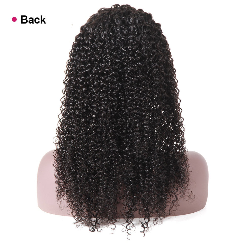 Mstar 4X4 Curly Human Hair Wig For Black Women 150% Density Brazilian Remy Wig Pre Plucked Lace Front Hair Wigs With Baby Hair