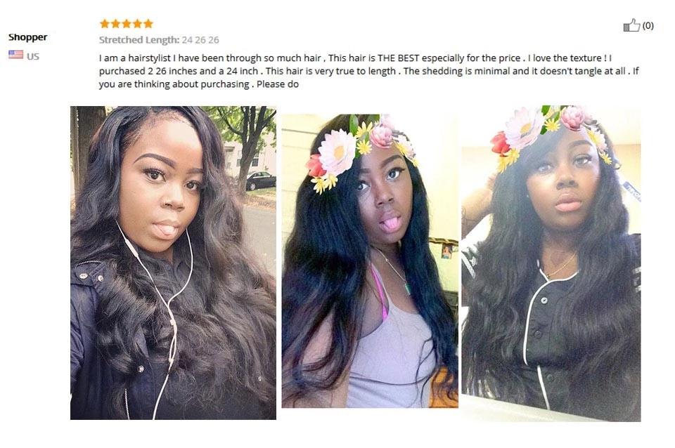 Mstar Brazilian Body Wave Bundles With Closure 3 Bundles With Closure Free Part With Baby Hair 100% Remy Human Hair With Closure