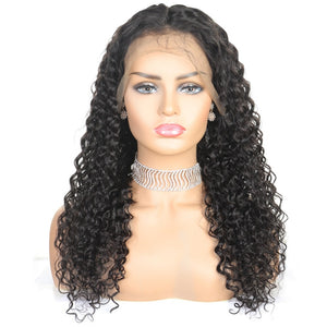 Mstar Curly Human Hair Wig 13X4 Lace Front Human Hair Wigs Remy 150 Density Brazilian Deep Curly Lace Front Wig Remy Lace Wig