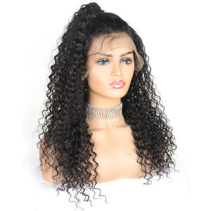 Mstar Curly Human Hair Wig 13X4 Lace Front Human Hair Wigs Remy 150 Density Brazilian Deep Curly Lace Front Wig Remy Lace Wig