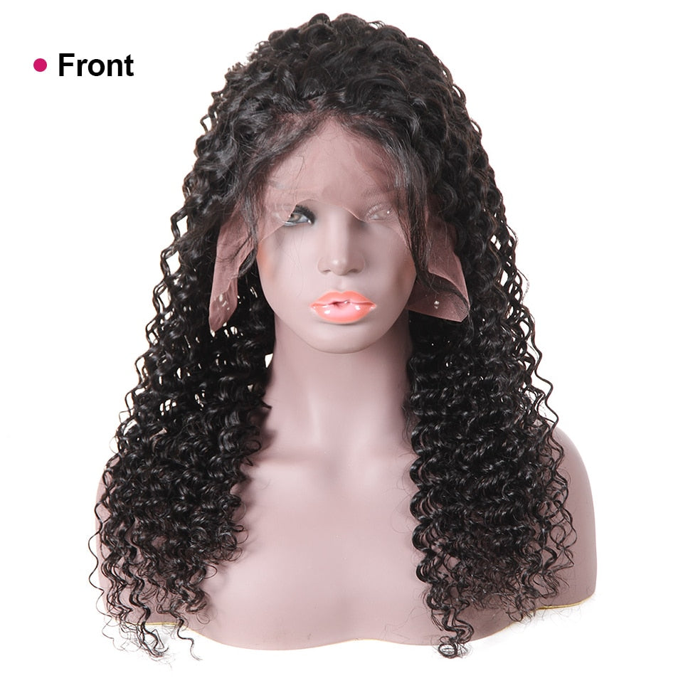 Mstar Deep Wave Wig 4X4 Lace Front Human Hair Wigs Pre Plucked Natural Hairline 150% High Density Remy Brazilian Hair Wigs