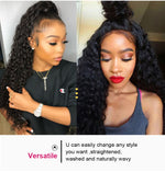 Mstar Deep Wave Wig 4X4 Lace Front Human Hair Wigs Pre Plucked Natural Hairline 150% High Density Remy Brazilian Hair Wigs