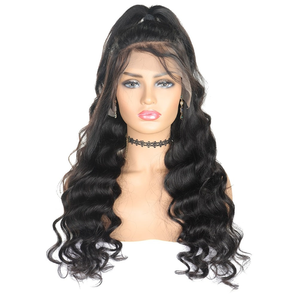 Mstar Loose Wave Wig 13X4 Lace Front Human Hair Wigs For Black Women Pre Plucked Brazilian Lace Front Wig  Remy Humain Hair Wig