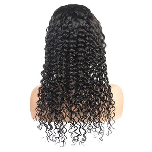 Mstar Deep Wave Wig 4X4 Lace Front Human Hair Wigs Pre Plucked Natural Hairline 150% High Density Remy Brazilian Hair Wigs