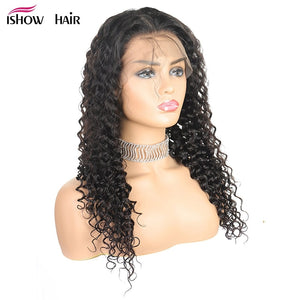 Mstar Deep Wave Wig 4X4 Lace Front Human Hair Wigs Pre Plucked Natural Hairline 150% High Density Remy Brazilian Hair Wigs