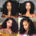 Short Kinky Curly Bob Wig Lace Front Human Hair Wigs For Black Women 13x4 Brazilia Curly Human Hair Wig Lace Front Wig Mstar Remy