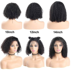 Short Kinky Curly Bob Wig Lace Front Human Hair Wigs For Black Women 13x4 Brazilia Curly Human Hair Wig Lace Front Wig Mstar Remy