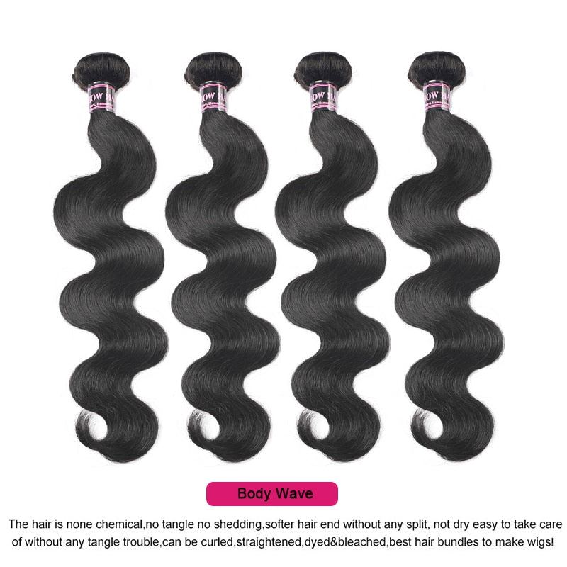 Mstar Malaysian Body Wave Hair Bundles Non Remy Hair Weave Bundles 1 piece Hair Extensions Human Hair 3 or 4 Bundles Can Buy