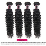 Mstar Brazilian Curly Hair Bundles 100% Curly Weave Human Hair Natural Color Non Remy Afro Kinky Curly Hair Extensions Promotion