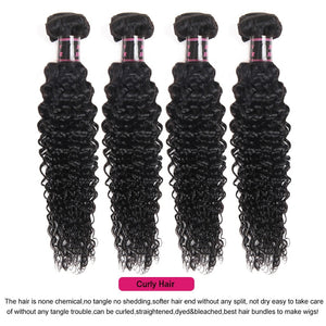 Mstar Brazilian Curly Hair Bundles 100% Curly Weave Human Hair Natural Color Non Remy Afro Kinky Curly Hair Extensions Promotion