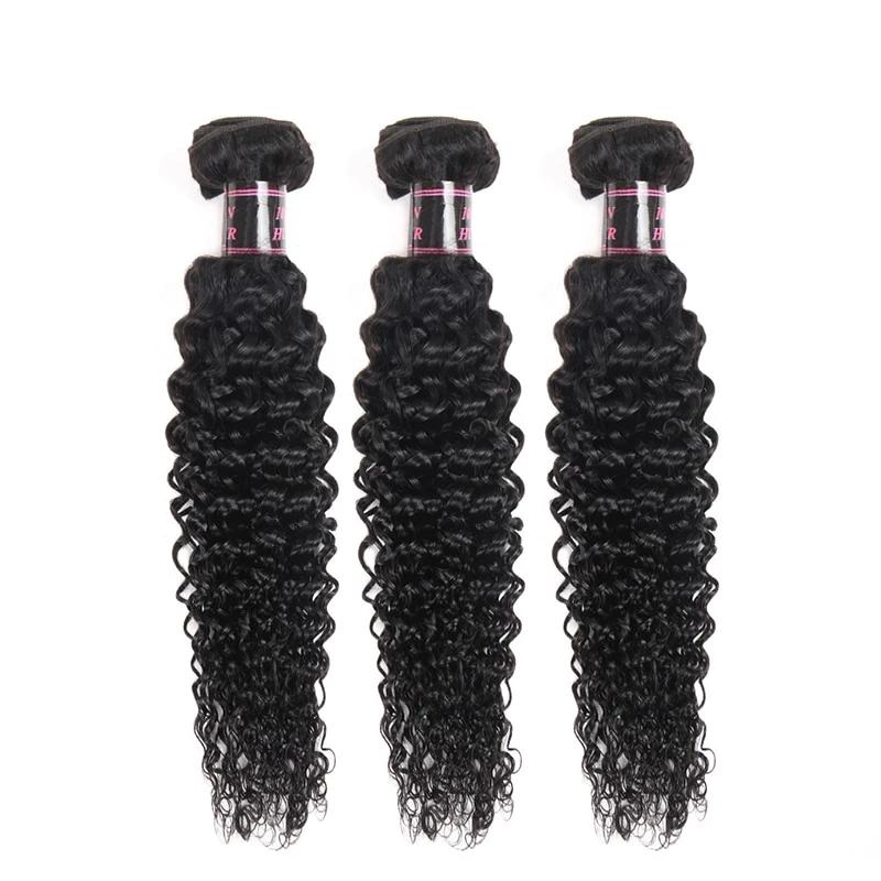 Mstar 3 Bundles Indian Kinky Curly Human Hair Bundles 100 Natural Black Hair Weave Bundles Non Remy Hair Extensions No Tangle