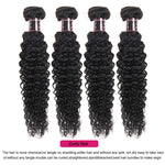 Mstar 3 Bundles Indian Kinky Curly Human Hair Bundles 100 Natural Black Hair Weave Bundles Non Remy Hair Extensions No Tangle