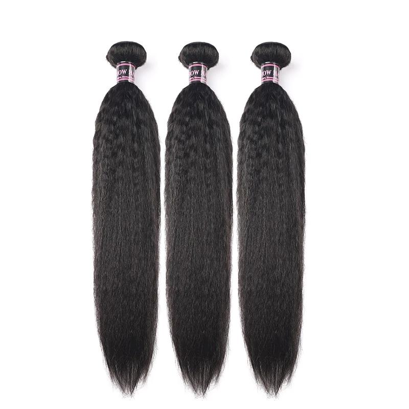 Mstar Brazilian Yaki Human Hair 3 Bundles Deals 8-28inch Brazilian Hair Weave Bundles No Remy 100 Human Hair Weave Free Shipping