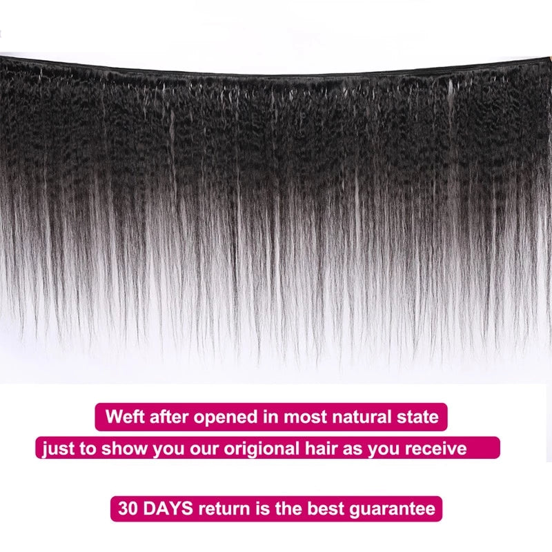 Mstar Brazilian Yaki Human Hair 3 Bundles Deals 8-28inch Brazilian Hair Weave Bundles No Remy 100 Human Hair Weave Free Shipping