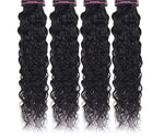 Mstar Brazilian Water Wave 4 Bundles Deal 100% Human Hair Weave Bundles Natural Color Non Remy Hair Weave Bundles Double Weft