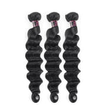 Mstar Hair Loose Deep Wave Bundles Brazilian Hair Weave Bundles 100% Human Hair Extensions 1/3/4 Bundles Non Remy Hair Bundles