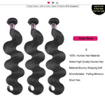 Mstar Peruvian Body Wave Bundles 100% Human Hair Weave 4 Bundles Deal Non Remy 8-28 inch Natural Color Peruvian Hair Bundles