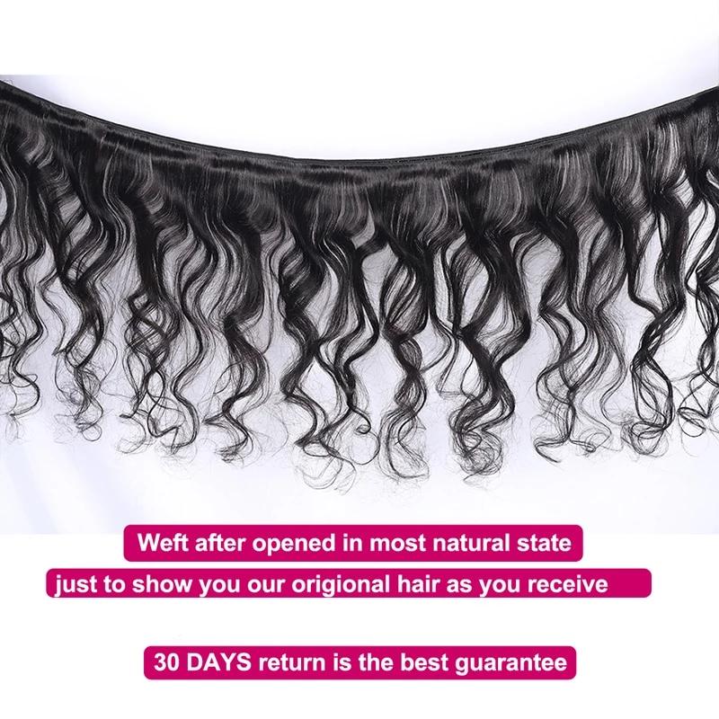 Mstar Indian Loose Wave Hair Bundles 1 Piece 100% Human Hair Weave Non-Remy Hair Natural Color Can Be Dyed Hair Extensions