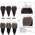 Mstar Hair Loose Wave Bundles With Closure Baby Hair Swiss Lace 100% Malaysian Human Hair Bundles With Closure Non Remy