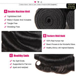 Mstar Malaysian Body Wave 3 Bundles Human Hair Weave Bundles Extensions Natural Black Non Remy Double Drawn Hair Weft