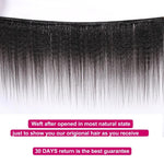 Mstar 4 Bundles Brazilian Yaki Straight Human Hair Weave Bundles 100% Human Hair Kinky Straight Non Remy Hair Extensions