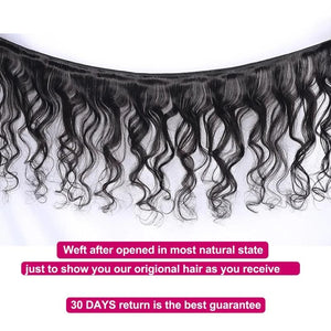 Mstar Hair 3 Bundles Indian Loose Wave Human Hair Weave Bundle Non-Remy Hair Extensions Natural Black Double Weft No Shedding