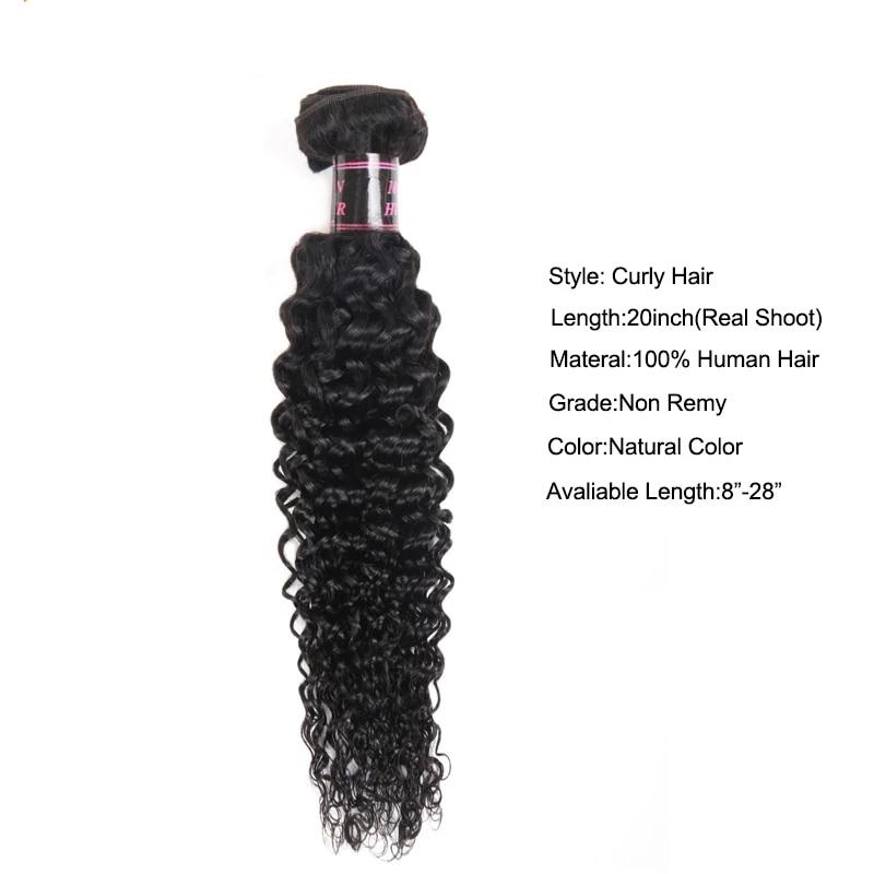 Mstar Mongolian Kinky Curly Human Hair Extensions 1Pc 100% Natural Color Hair Weave Bundles Machine Double Weft Non Remy Hair