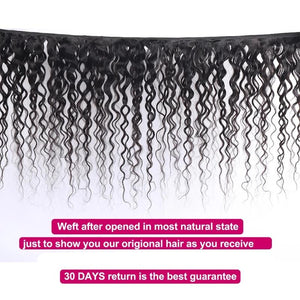 Mstar Malaysian Water Wave Human Hair 4 Bundles with Closure 100% Human Hair Weave With Closure Non Remy Hair extensions