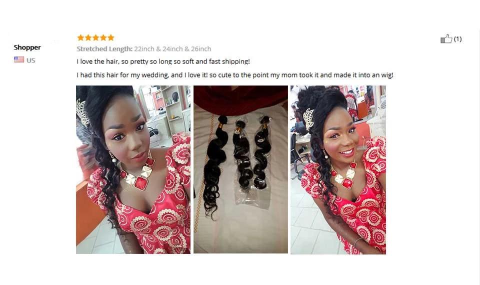 Mstar Peruvian Hair Bundles With Closure 3Pcs Body Wave Bundles With Closure Remy Human Hair 4X4 Lace Closure With Baby Hairs