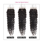 Mstar Deep Wave Bundles With Closure 3 Bundles Human Hair Bundles With Closure Remy Brazilian Hair Weave Bundles With Closure