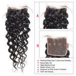 Mstar Water Wave Bundles With Closure Free Part Human Hair 3 Bundles With Lace Closure Remy Peruvian Hair Bundles With Closure