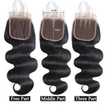 Mstar Hair 3 Bundles With Closure Body Wave Lace Closure With Baby Hair Malaysian Human Hair Weave With Closure Non Remy Hair