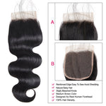 Mstar Hair 4 Bundles Malaysian Body Wave Human Hair With Closure Swiss Lace Free Shipping 100% Non Remy Human Hair Lace Closure