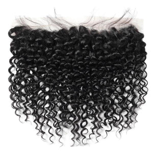 Mstar Mongolian Kinky Curly Hair Lace Frontal Closure Ear To Ear Pre Plucked Frontal With Baby Hair Non Remy Human Hair Closure