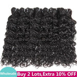 Mstar Wholesale Brazilian Water Wave Human Hair Bundles Deals 100% Human Hair Weave Bundles 10pcs/Lot Non Remy Hair Extensions